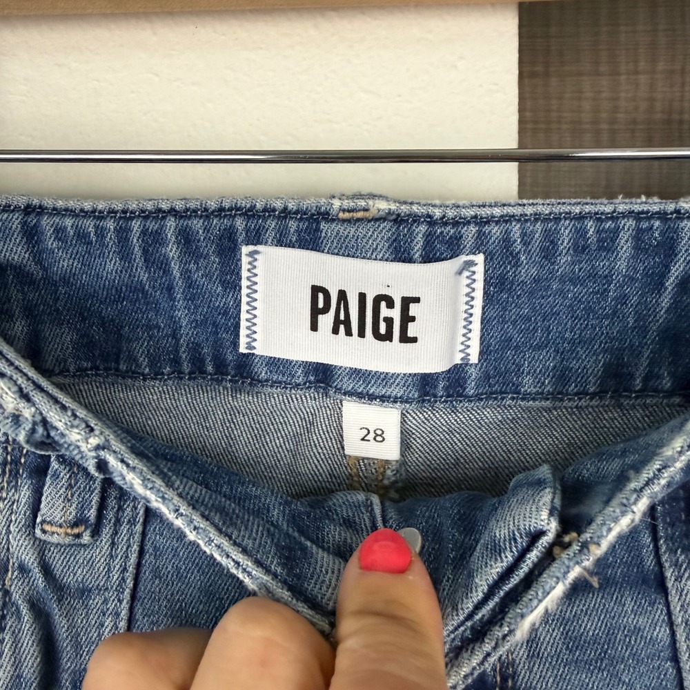 NEW Paige Anessa 31" High Rise Wide Leg Jeans in Viva Size 28 - Picture 13 of 15